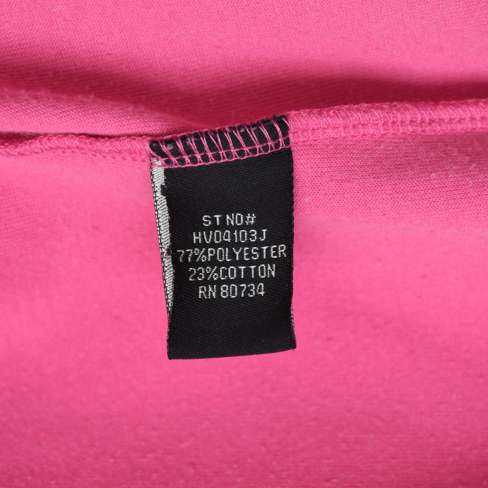 BCBGMaxAzria Pink Velour Logo Hoodie Size Small - Picture 7 of 8